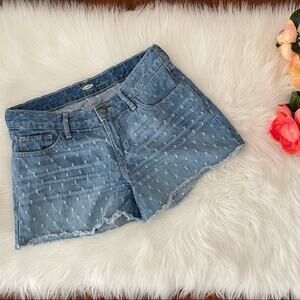 Old Navy Jean Shorts Pattern in Jean Material Size 4 100% cotton